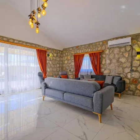 Private Pool With Jacuzzi For 4 People In Fethiye, Mugla - Awz 211